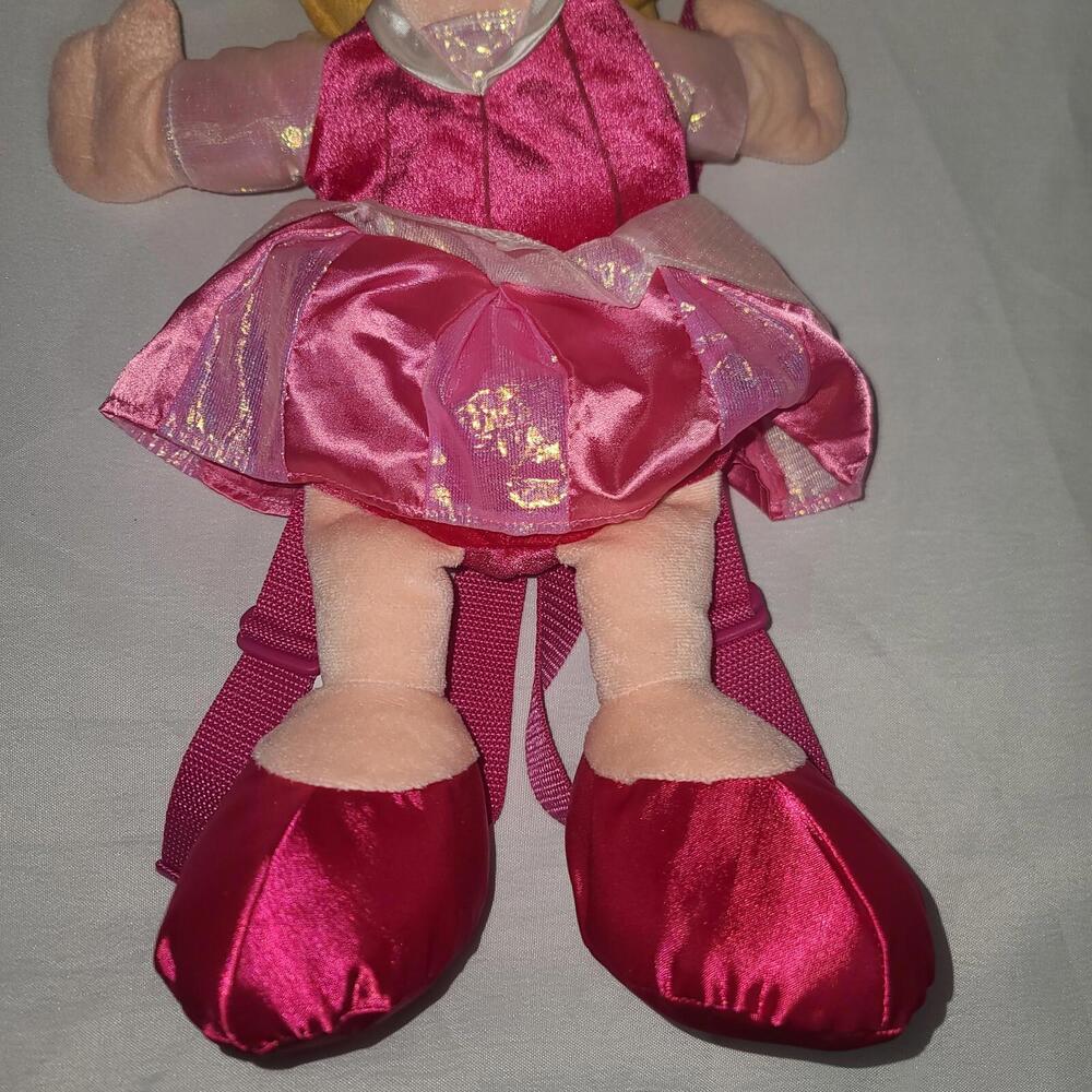 VTG Disney World Sleeping Beauty Princess Aurora 20" Plush Backpack Rare - Picture 3 of 6